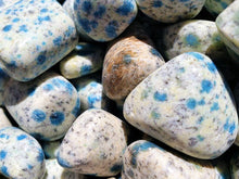 Cargar imagen en el visor de la galería, Afghanite K2 Mountain Tumbled Stone Blue &amp; White
