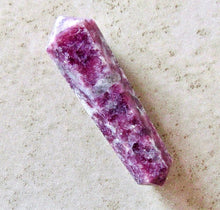 Load image into Gallery viewer, Lepidolite Obelisk Crystal Gem Double Terminated Healing Wand
