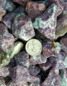 Lepidolite Rough Cut Purple Brazil Natural 2000 Carats Bulk Lot