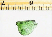 Load image into Gallery viewer, Moldavite Tektite Fragment Meteorite Green Impact Rock 1/2g Genuine Czech Republic
