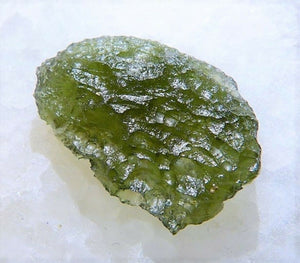 Moldavite Tektite Fragment Meteorite Green Impact Rock 2g Genuine Czech Republic