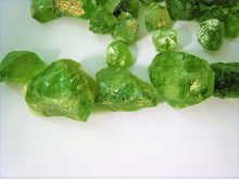 Load image into Gallery viewer, Arizona Peridot Rough Facet 25 Carat Lime Green Small Stones Bulk Lot
