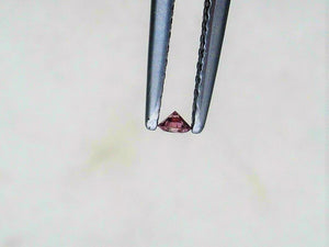 Diamante rosa africano de talla redonda, tamaño mini de 3,5 mm