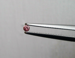 Pink Diamond Round Cut African 2mm Micro Sized