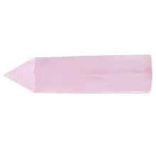 Load image into Gallery viewer, Rose Quartz Pink Crystal Obelisk Gem Single Terminated Wand
