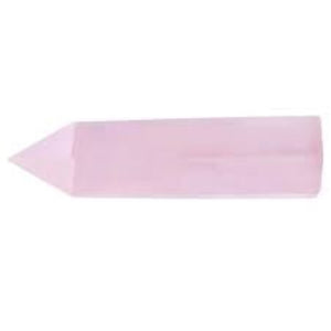 Rose Quartz Pink Crystal Obelisk Gem Single Terminated Wand