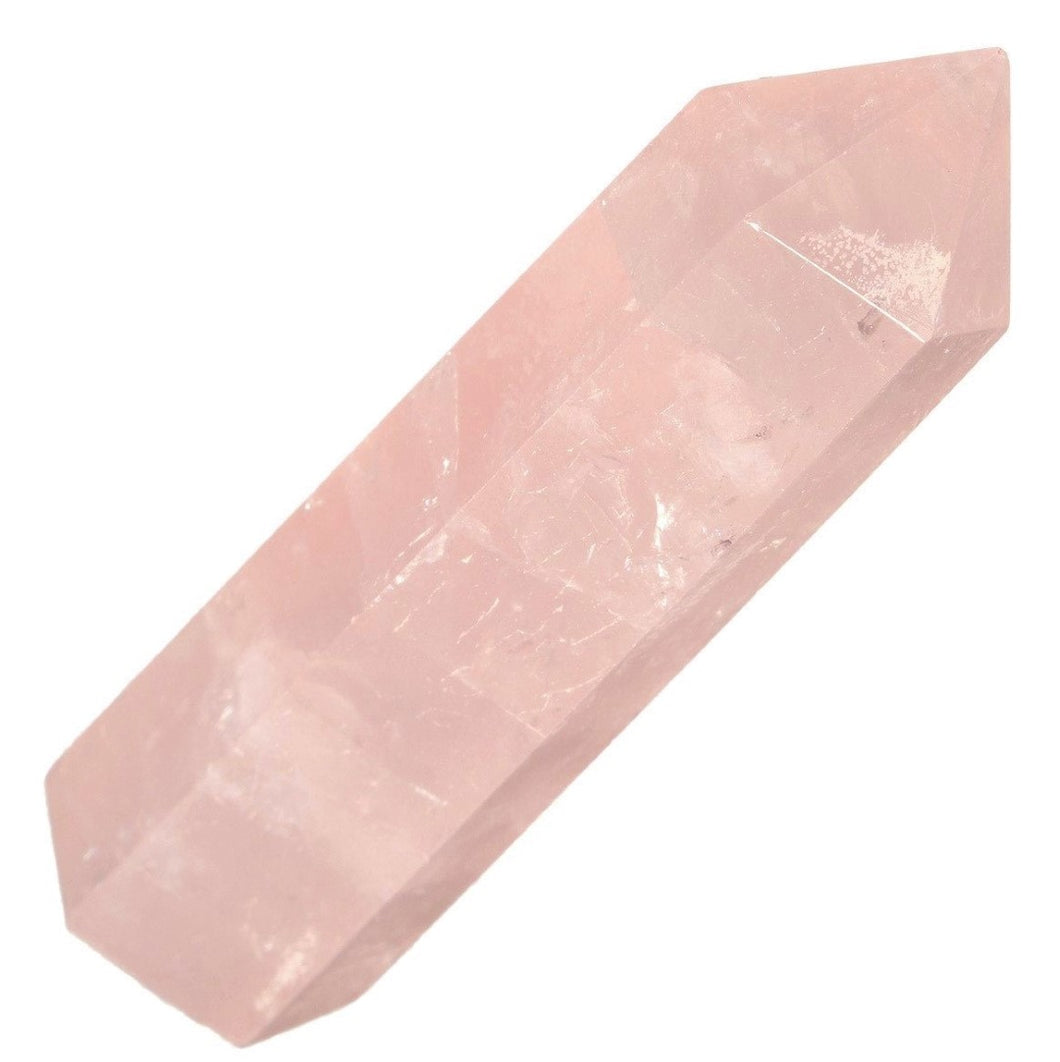 Rose Quartz Pink Crystal Obelisk Gem Single Terminated Wand