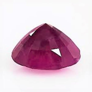 Ruby Cloudy Ruby Round Cut 10mm 4 Carat Cloudy Pakistan Hunza Gem – rocksolidfossils