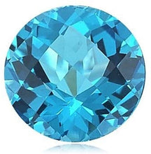 Load image into Gallery viewer, Swiss Blue Topaz Round Cut Natural Calibrated Brazilian
