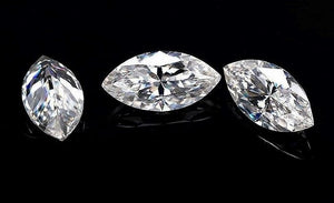 White Diamond Marquise Cut African 3mm x 2mm Micro Sized