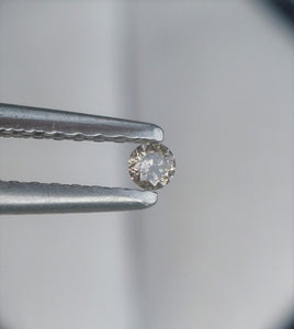 White Diamond Round Cut African 2.5mm Micro Sized