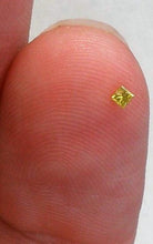Load image into Gallery viewer, Yellow Diamond Princess Cut African Micro Sized 2mm
