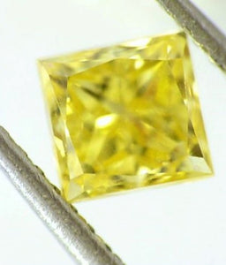 Yellow Diamond Princess Cut African Micro Sized 2mm