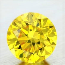 Charger l&#39;image dans la galerie, Yellow Diamond Round Cut African 3mm Mini Sized SI1
