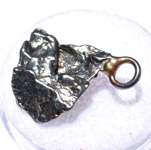 Campo del Cielo Necklace Pendant Jewelry Real Iron Meteorite Piece Small